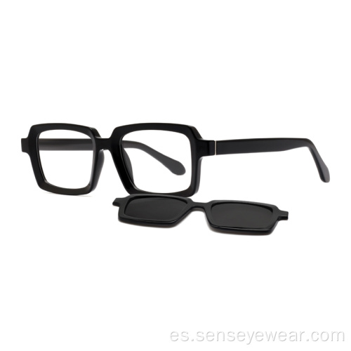 Clip polarizado UV400 magnético TR90 en gafas de sol